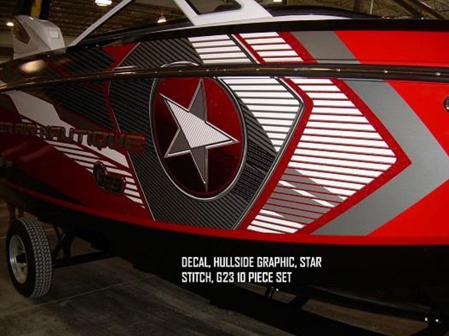 Parts Nautique Decals & Emblems | Nautique Decal - Hullside Star Stitch G23 10 Piece Set - 130062