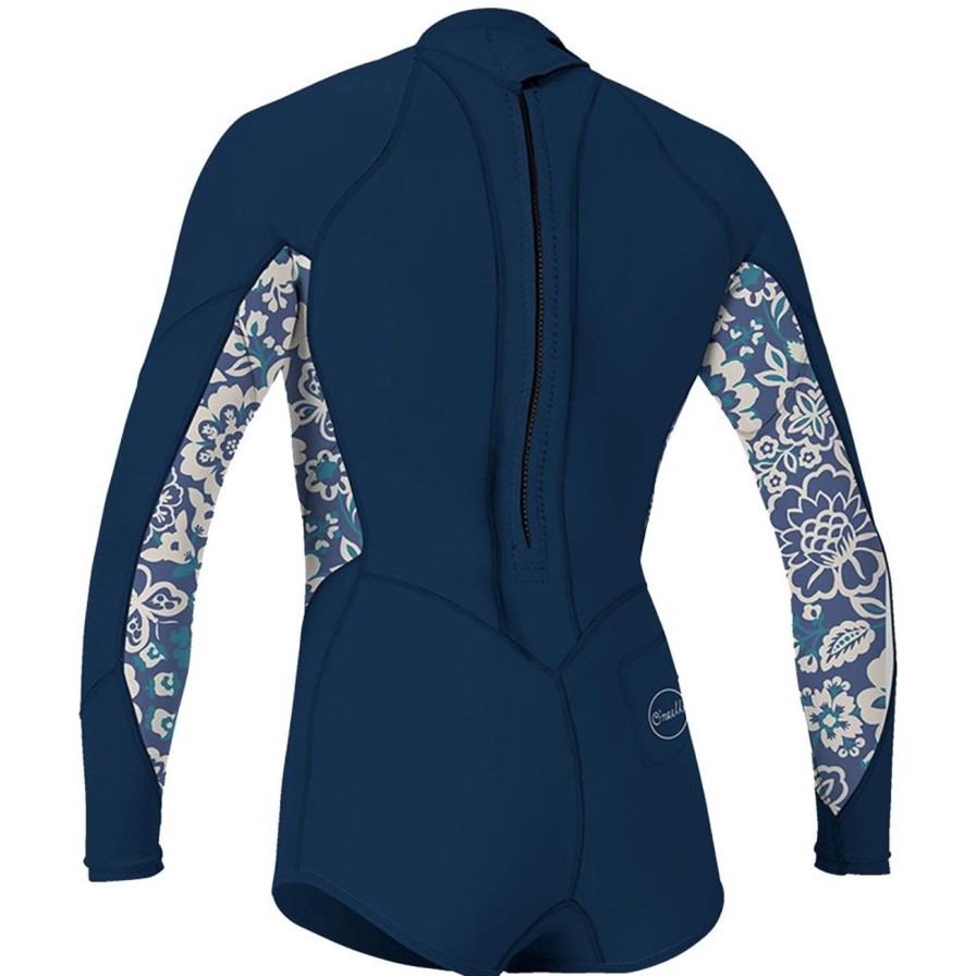 Gear O'Neill Wetsuits | O'Neill Women'S Bahia 2/1Mm Back Zip L/S Spring Wetsuit