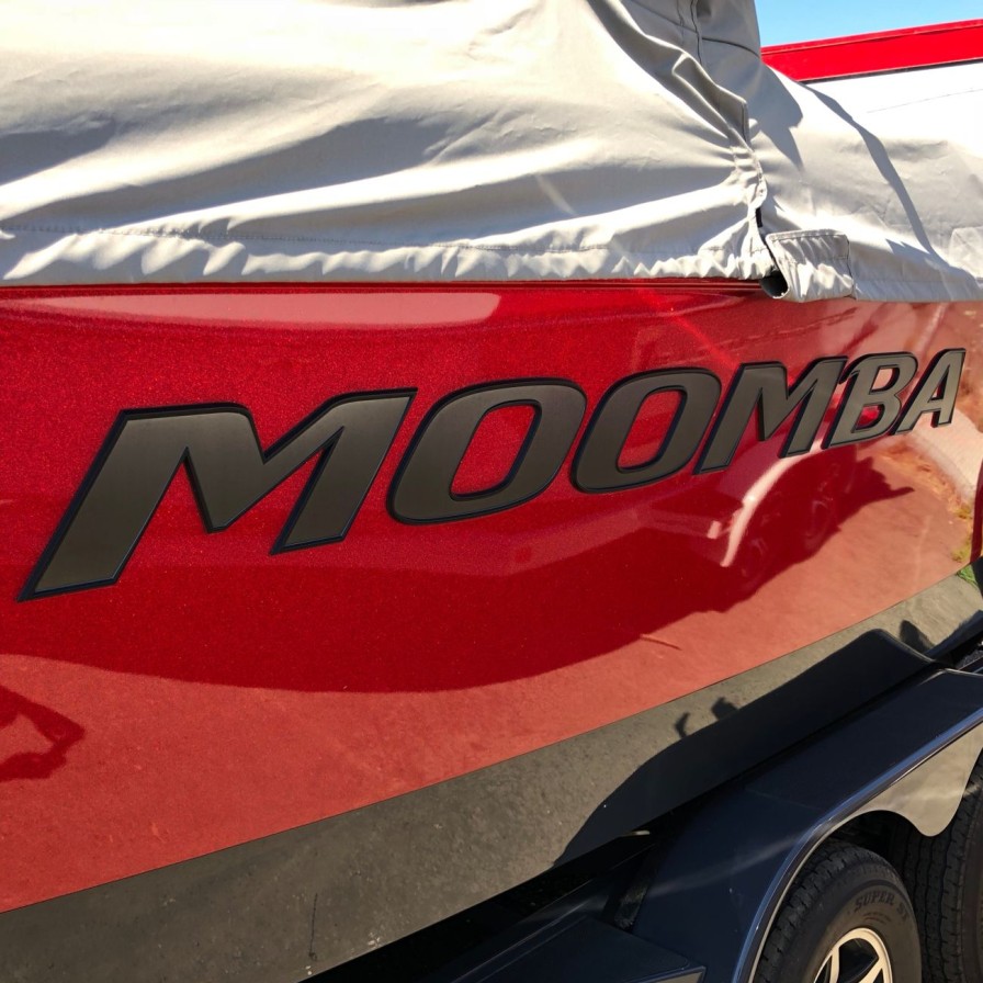 Parts Moomba Decals & Emblems | Moomba Pro Black & Gun Metal Chromax (Hull Decal)