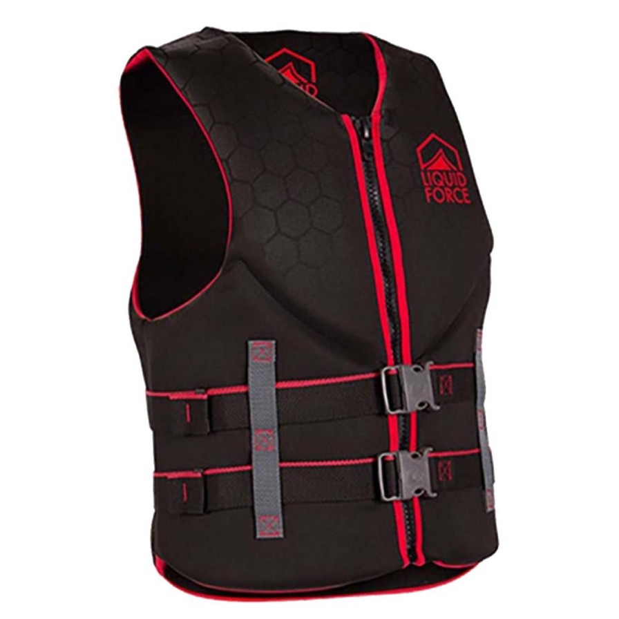 Gear Liquid Force | Liquid Force Hinge Classic Cga Vest - Black/Red