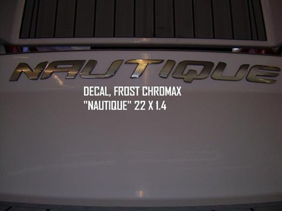 Parts Nautique Decals & Emblems | Nautique Decal Frost Chromax "Nautique" 22 X 1.4 - 130114