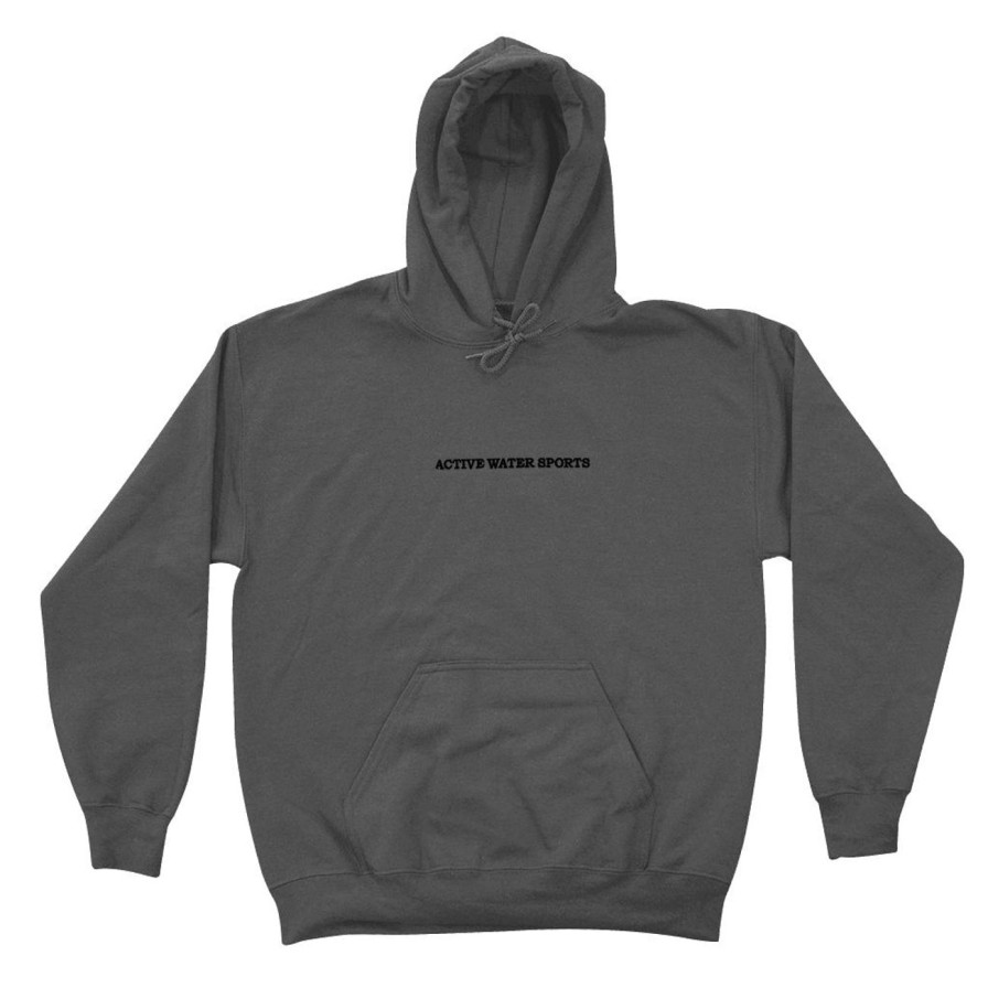 Gear ActiveWake | Aws Embroidered Hoodie – Charcoal