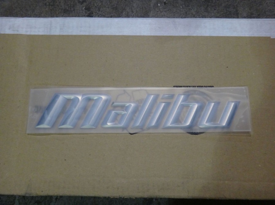 Parts Malibu Decals & Emblems | Malibu, Sl24 Chrome Decal