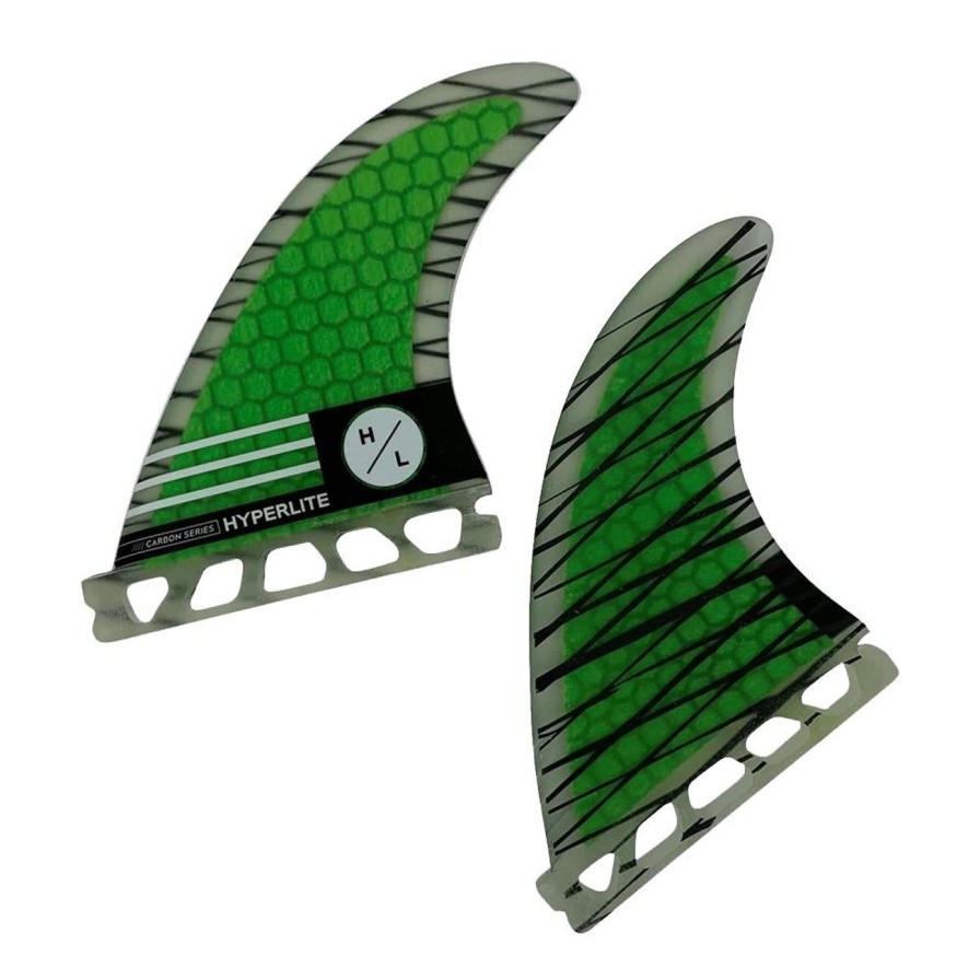 Surf Hyperlite | Hyperlite 4.5 Riot Carbon Surf Fin Set - Twin