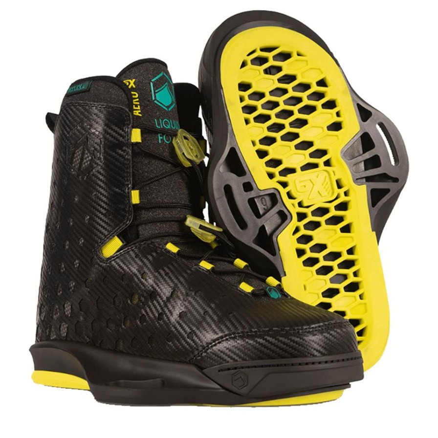 Wake Liquid Force | Liquid Force 2022 Aero 6X Boots - Black