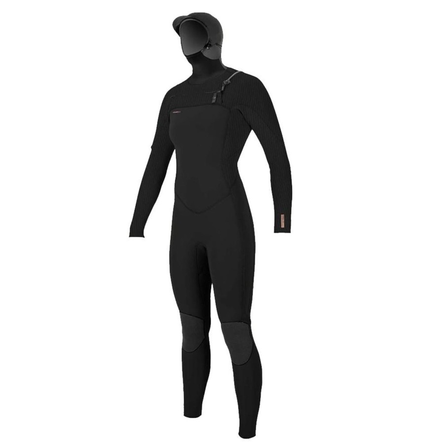 Gear O'Neill Wetsuits | O'Neill Women'S Hyperfreak 5/4+Mm Chest Zip Full Wetsuit W/ Hood